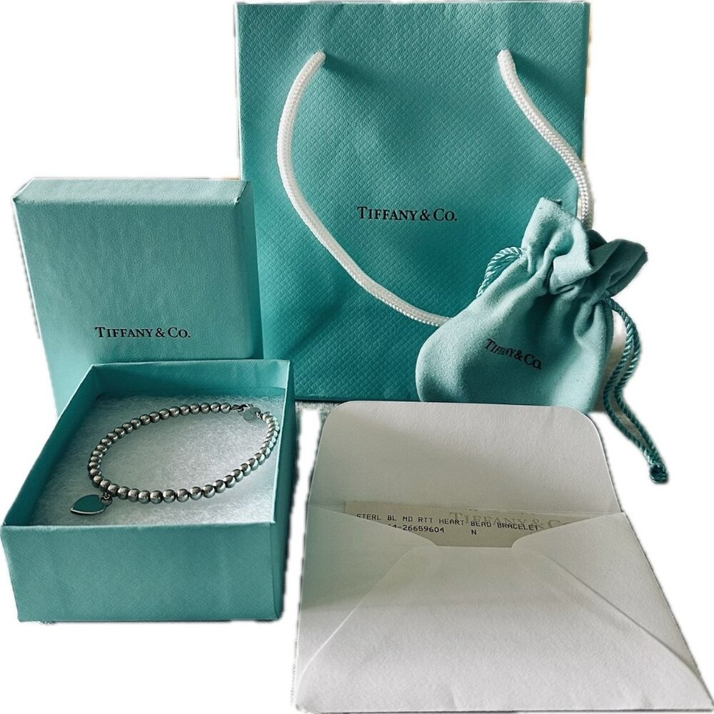 ❤Authentic Tiffany & Co. Mini Heart Bracelet | Original Box | Pouch | Bag!❤